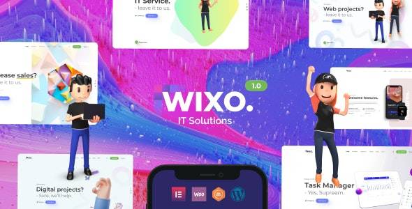 Wixo 1.0.0– Technology & IT Solutions WordPress Theme Download