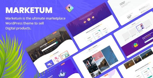 Marketum v1.3 Digital Product Marketplace WordPress Theme Download