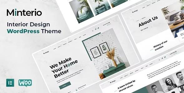 Minterio Interior Design WordPress Theme Free Download