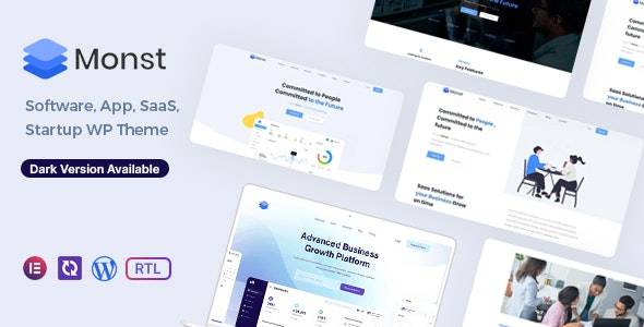 Monst Saas Startup WordPress Theme v1.2 Download