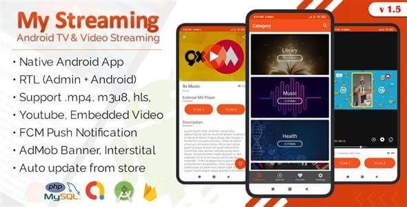 My Streaming Android App with Admin Panel Nulled Free Download