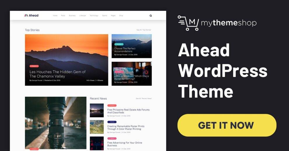 Ahead MyThemeShop WordPress Theme v1.0.12 Download