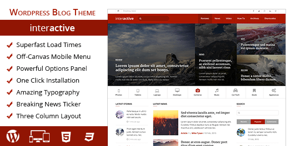 Interactive MyThemeShop WordPress Theme v2.1.10 Download