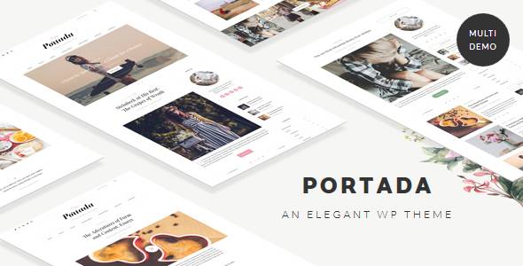 Portada – v.2.1 Elegant Blog Blogging WordPress Theme Download