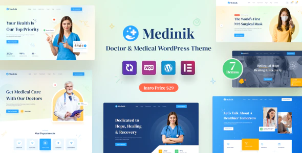 Medinik v1.3.1 – Doctor & Medical WordPress Theme Download