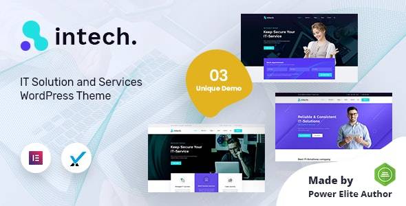 Intech v1.0 – IT Solutions Company WordPress Theme Download