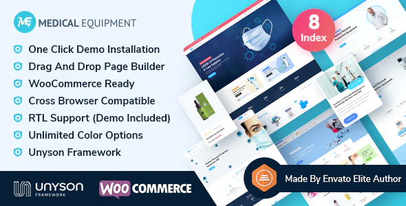 Medical Equipment – ECommerce WordPress Theme v1.0.6 Download