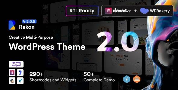 Rakon Creative Multi-Purpose WordPress Theme v.2.0.8 Download