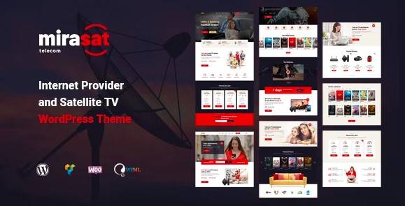 Mirasat – Internet Provider and Satellite TV WordPress Theme Download (23 April 2023)