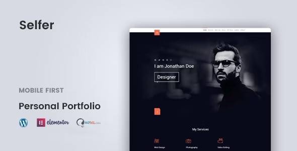 Selfer v2.0.0 – Minimal Personal Portfolio WordPress Theme