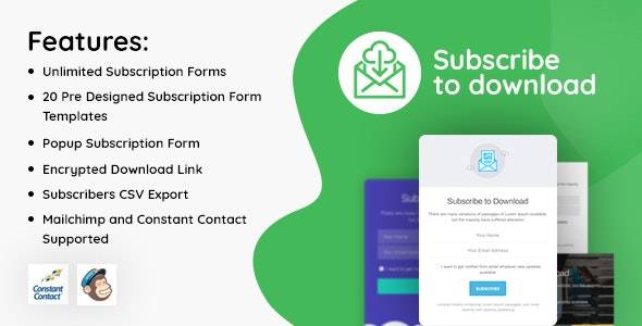 Subscribe to Download v2.0.3 – An advanced subscription plugin for WordPress