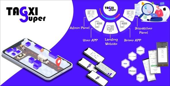 Tagxi Super v1.5 – Taxi + Goods Delivery Complete Solution