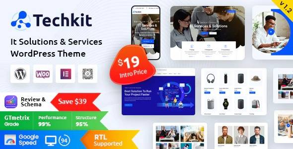 Techkit Technology & IT Solutions WordPress Theme