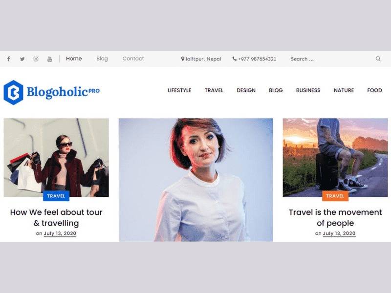 Blogoholic Pro Theme Palace WordPress Theme v1.0.3 Download