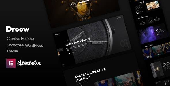 Droow v1.3.0 – Ajax Portfolio WordPress Theme Download