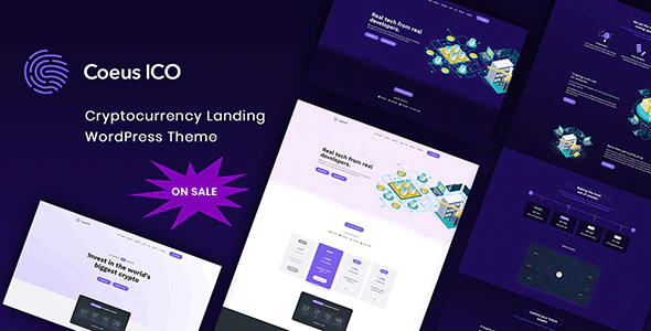 Coeus v.1.2.0 Cryptocurrency Landing Page WordPress Theme Download