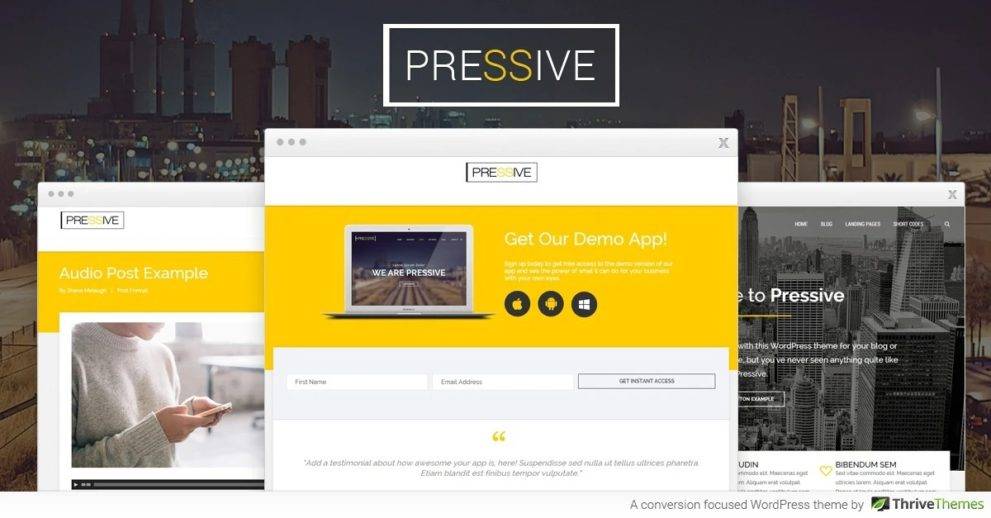 Pressive Thrive WordPress Theme v.2.11.1 Download