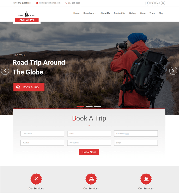 Travel Eye Pro WordPress Theme v2.6.1 Download