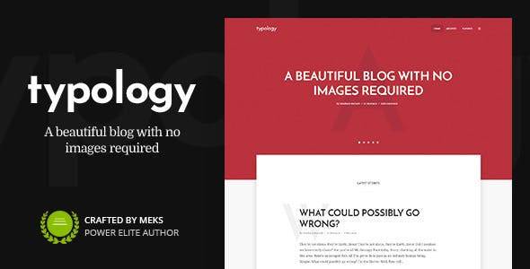 Typology v1.7.6 Text Based Minimal WordPress Blog Theme Download