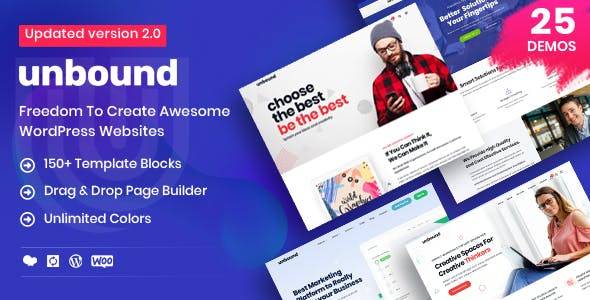 Unbound WordPress Theme Business Agency Multipurpose Theme