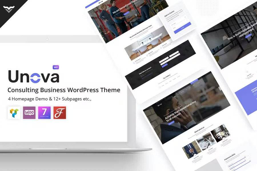 Unova – v1.8.0 Consulting Business WordPress Theme Download