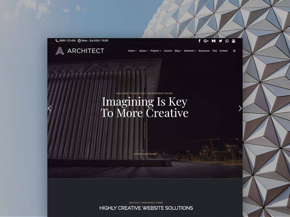 Architect WordPress Theme VisualModo v3.0.4 Download