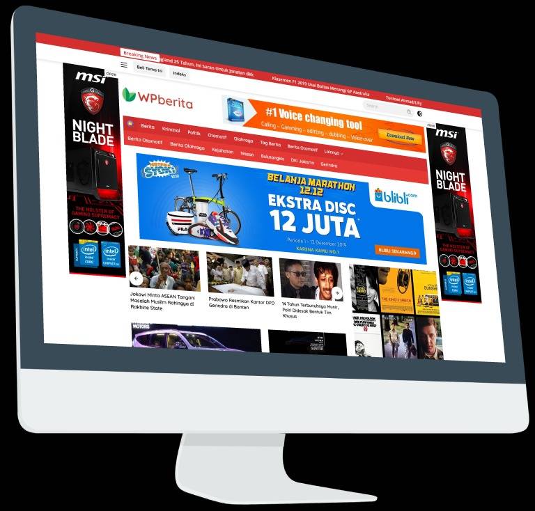 Wpberita 2.0.4 WordPress theme for blogs and news Download