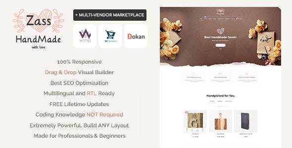 Zass v3.9.9.5 – WooCommerce Theme for Handmade Artists and Artisans Download