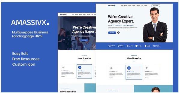 Amassivx – Multipurpose Business Landingpage Html