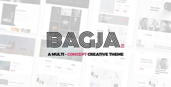 Bagja v1.2.7 (Updated) – Responsive Multi Concept & One Page Portfolio WordPress Theme Download