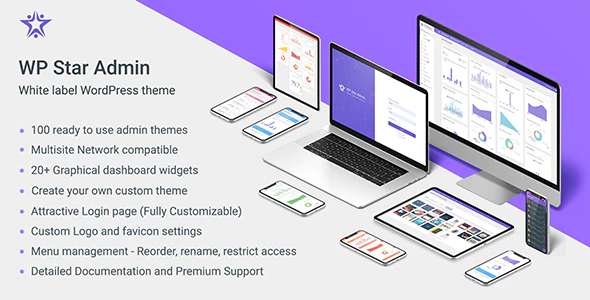 WP Star v1.3 – White Label WordPress Admin Theme Download