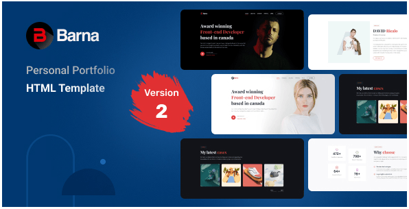 Barna v2.0 – Personal Portfolio HTML Template