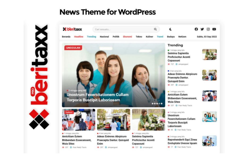 Beritaxx v1.5.5 (Updated) News WordPress Theme Download