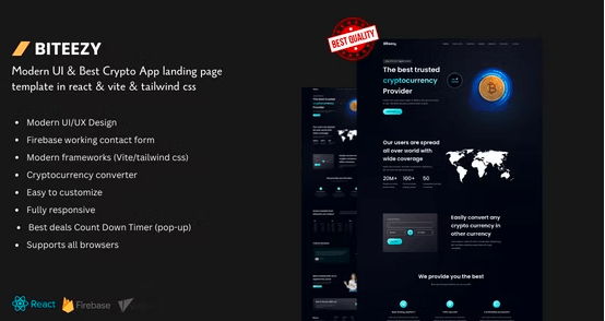 Biteezy – The best trading cryptocurrecy landing page