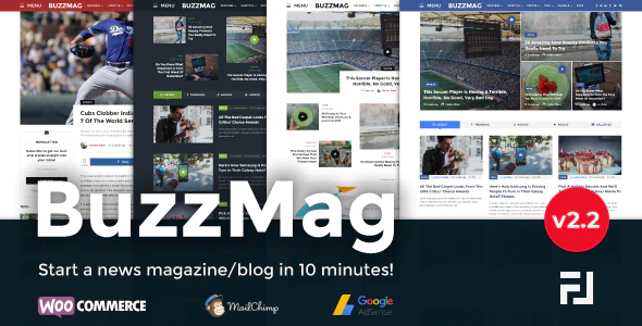 BuzzMag v2.1 – Viral News WordPress Magazine Blog Theme Download