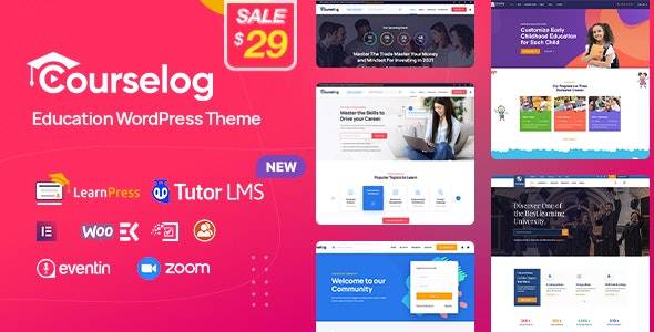 Courselog v1.3.6 – Education WordPress Theme Download