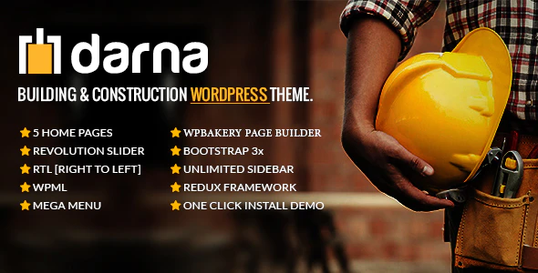 Darna v1.3.5 Building & Construction WordPress Theme Download