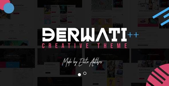 Derwati – v1.3 Trendy & Creative Portfolio WordPress Theme Download