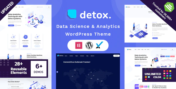 Detox v2.3 Data Science & Analytics WordPress Theme Download