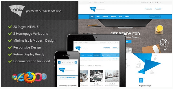 Enix - Modern Corporate HTML Template