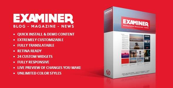 Examiner Magazine WordPress Theme v.1.5.3 Download