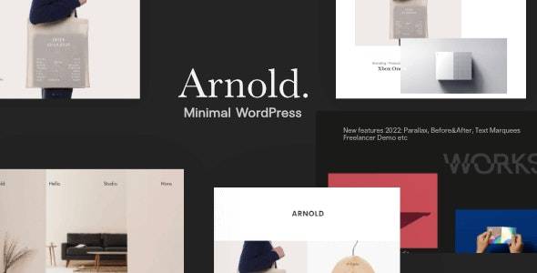 Arnold Minimal Portfolio WordPress Theme v.2.5.0 Download