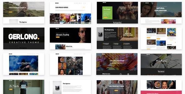 Gerlong v.1.1.6 – Responsive One Page & Multi Page Portfolio WordPress Theme Download