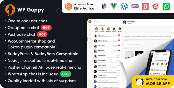 WP Guppy PRO v4.1 (Updated) – A live chat WordPress Plugin Download