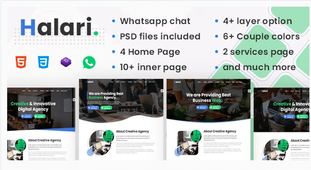 Halari – Agency Template