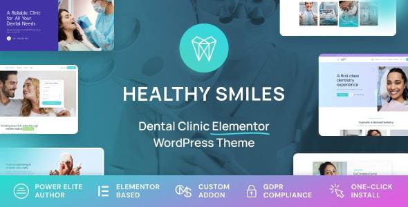 Healthy Smiles v1.1.0 – Dental WordPress Theme Download