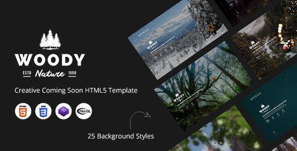 Woody – Creative Coming Soon HTML Template