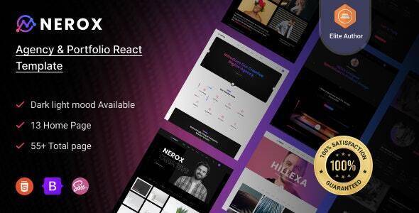 Nerox v1.0 – React Next js Agency & Portfolio Template