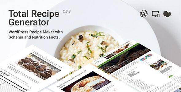 Total Recipe Generator v3.0.0 – Elementor addon