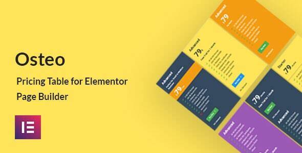 Osteo Pricing Table for Elementor Free Download